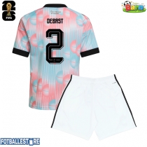 Belgia Zeno Debast #2 Bortedraktsett Barn VM 2026 Kortermet (+ Korte bukser)